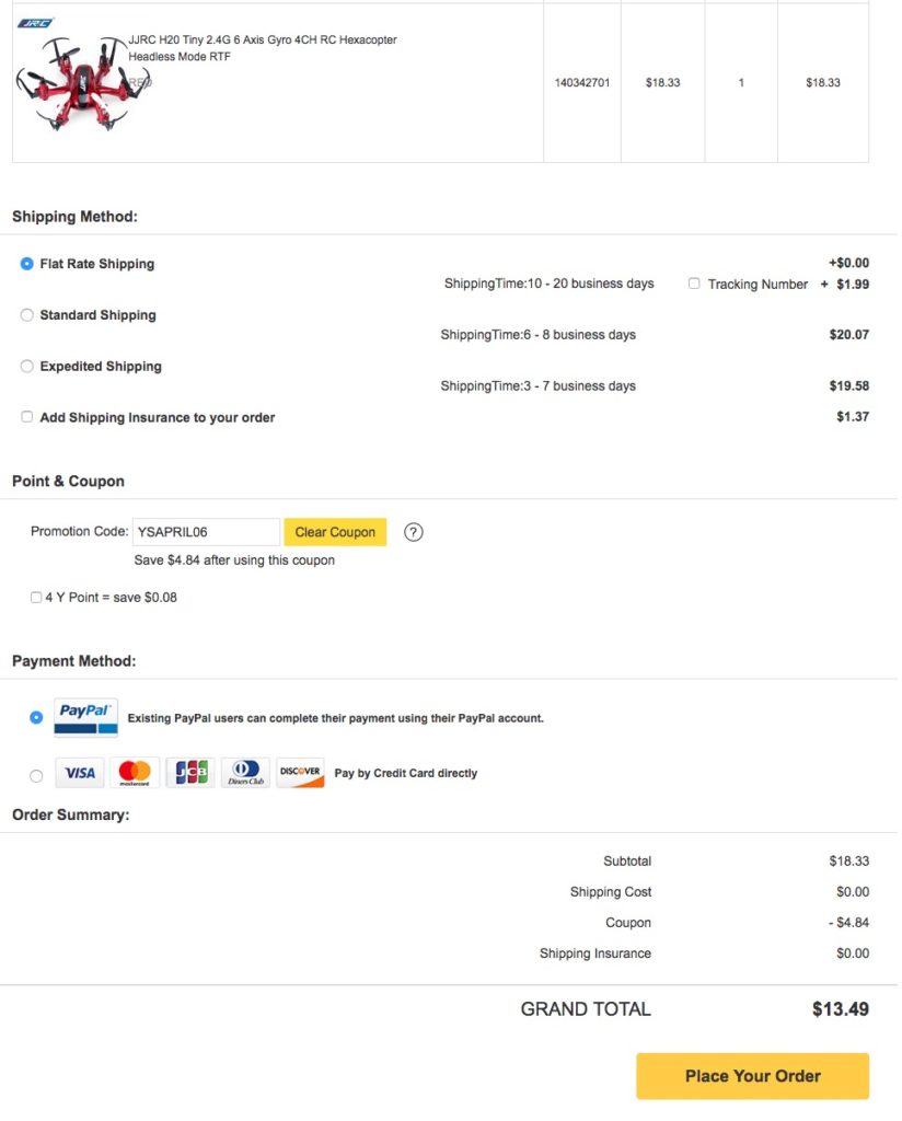 Preciazo! Drone Hexacoptero JJRC H20 por 12€ (Oferta Cupon Descuento) Preciazo! Drone Hexacoptero JJRC H20 por 12€ (Oferta Cupon Descuento)
