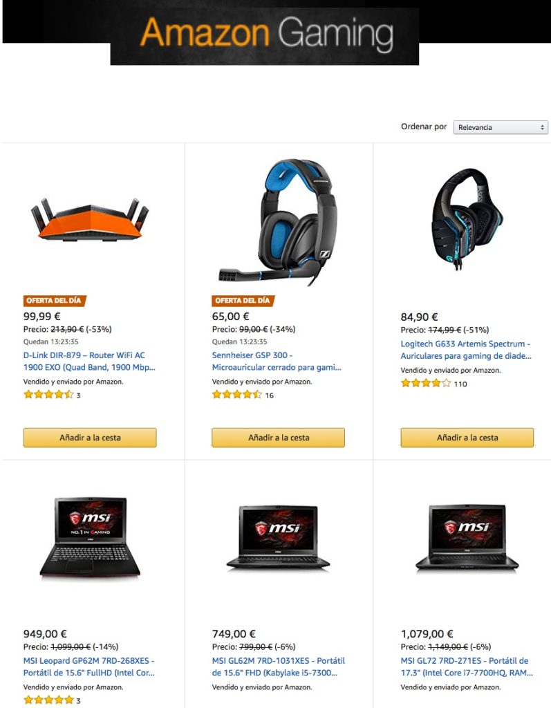 Semana gamming amazon
