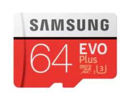 CHOLLITO! Micro Sd Samsung 64GB EVO Plus U3 a 9€ y 128GB a 18€