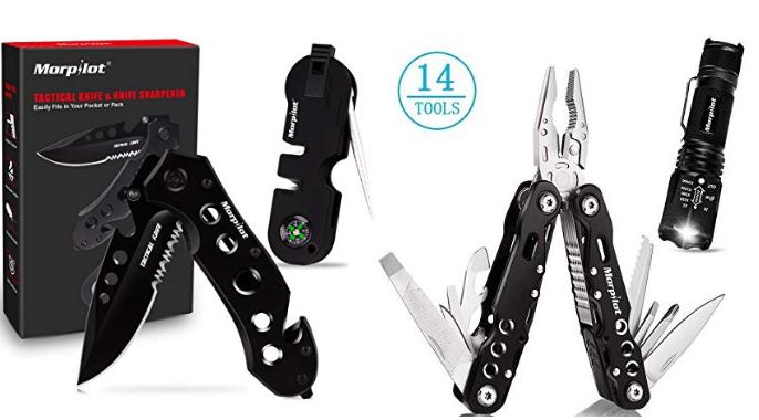 OFERTA AMAZON! Multiherramienta + Linterna 500LM + Navaja plegable por 18€