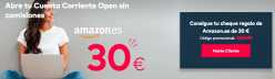 Vuelve el chollo! Regalo de 30€ en Amazon por hacerte nueva cuenta sin comisiones en OpenBank