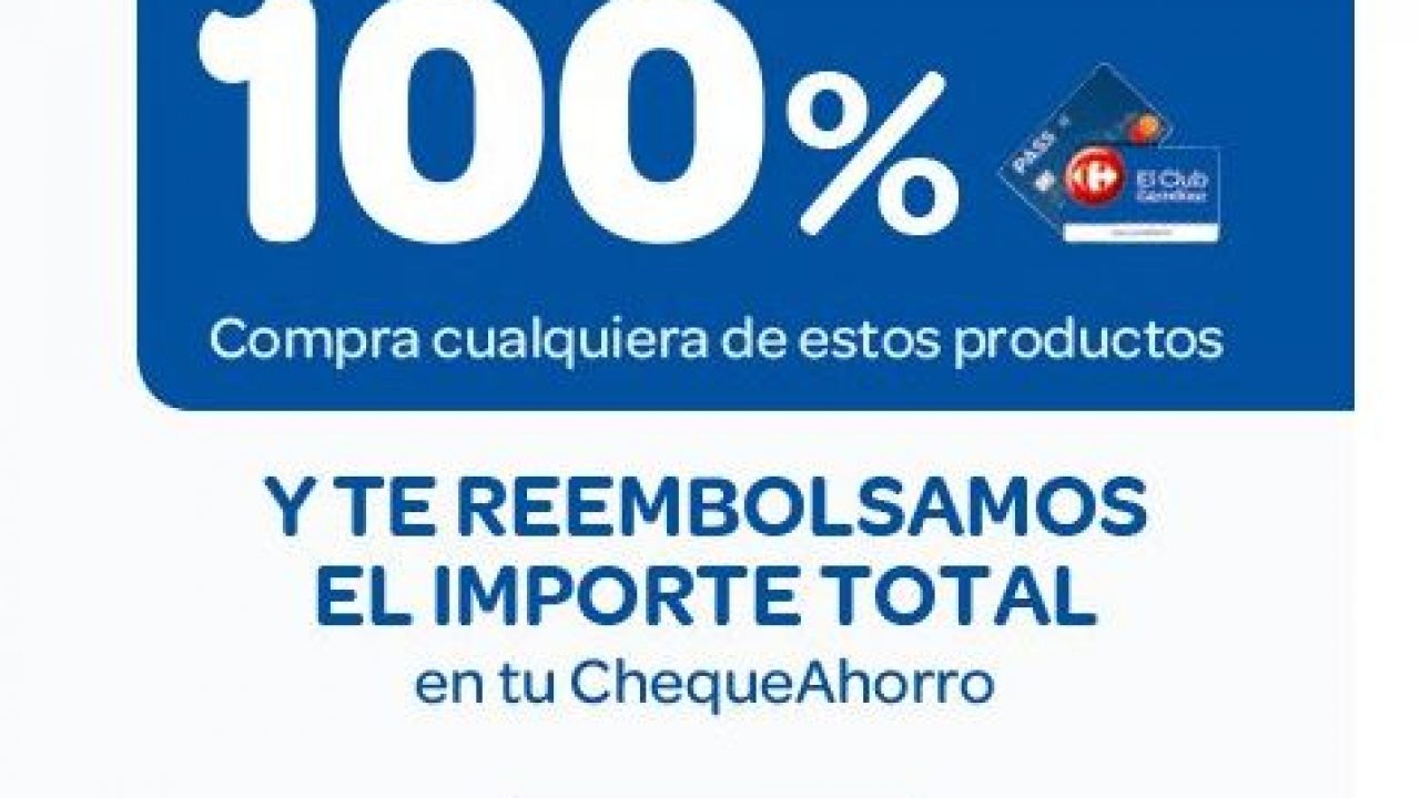 desastre pegatina Inmuebles Devolucion del 100% en Cheque Regalo Carrefour