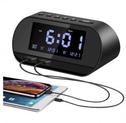 OFERTA AMAZON! Reloj despertador USB a 13€