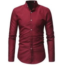 Precio loco! Camisa Granate talla M Europea por 1,39€