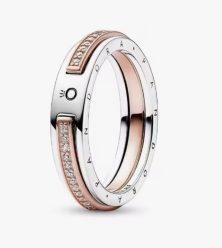 Chollazo! Anillo Pandora Signature 2 tonos a 22,7€