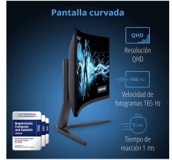 Mas CHOLLO Amazon! Monitor Curvo Medion 27″ QHD 165HZ 1ms a 221,9€