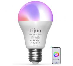 Preciazo desde España! Bombilla LED E27 compatible con Alexa y Google Assistant a 1€