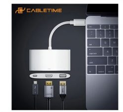 PRECIO MINIMO! Adaptador 3 en 1 VGA – HDMI – Tipo C a 5€