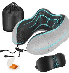 BAJADA DE PRECIO AMAZON! Almohada de viaje + antifaz + tapones oidos a 5€