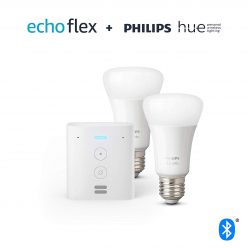 CHOLLO Amazon! Alexa Flex + 2 Bombillas Philips Hue a solo 34,9€