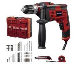 BUEN PRECIO! Set Taladro Percutor Einhell con maletín 64 piezas a 62,9€