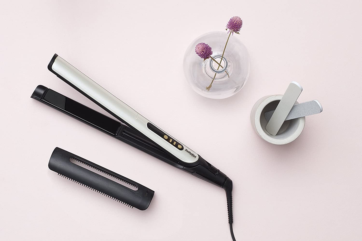 Plancha BaByliss Sensitive White&Gold