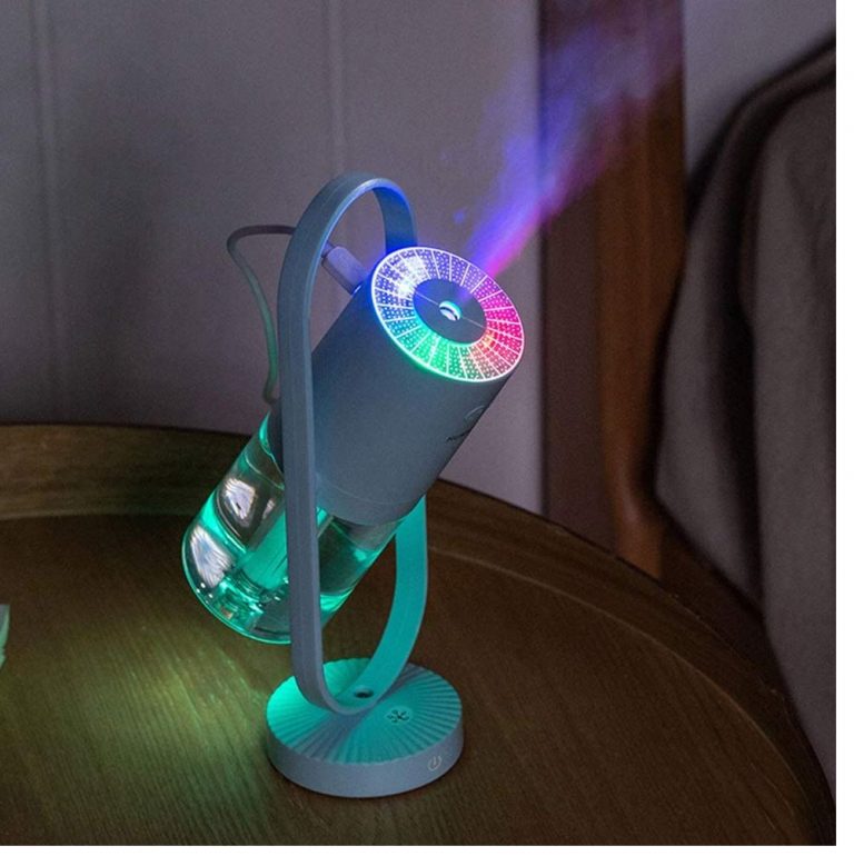 OFERTA AMAZON! Mini humidificador giratorio con lampara de proyeccion a 15€