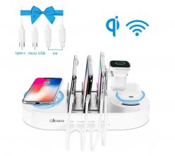 OFERTON AMAZON! Cargador USB inalambrico Qi 3en1 10W a 23€