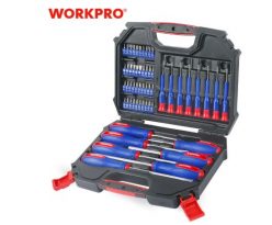 Oferta desde España! Juego de destornilladores WORKPRO con maletin 55 piezas a 23€