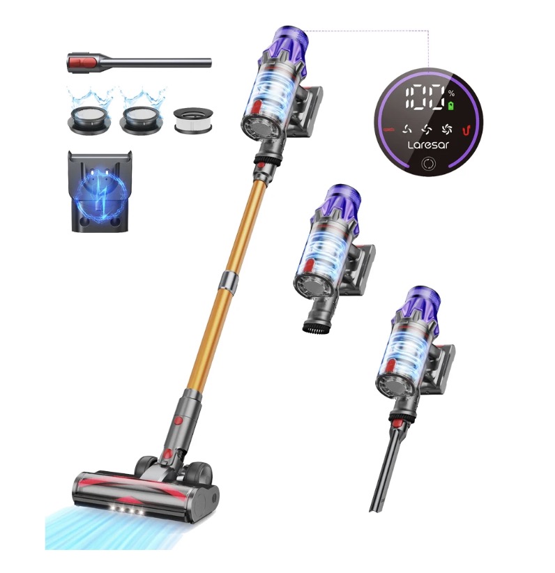 Aspiradora inalámbrica Laresar V7 500W