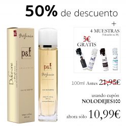 CHOLLO ALIEXPRESS España! 50 % de DESCUENTO en Fragancias Perfumia p&f de imitación las mejores marcas + 4 Muestras a 10,9€