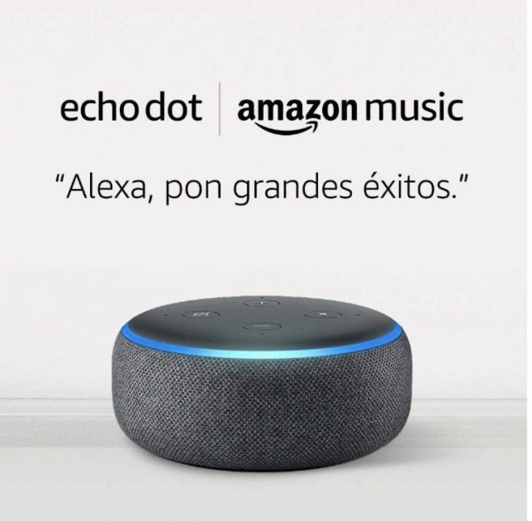 CHOLLO Amazon! Echo Dot 3.ª gen + 6 mes de Amazon Music Unlimited por solo 19,9€