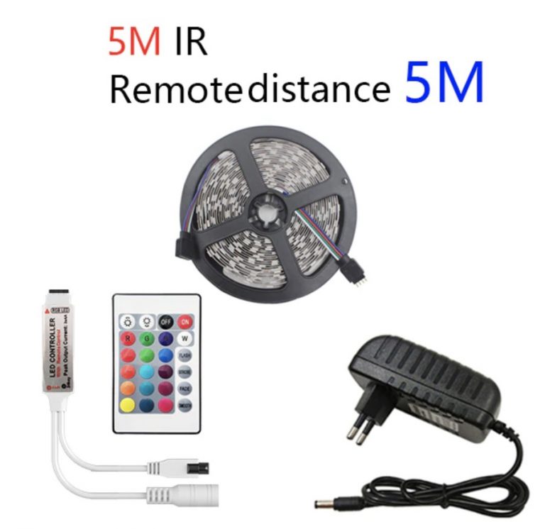 Mas CHOLLITO! Tira LED 5M Leds + Mando + Adaptador leds 2835 a 1,9€ y leds 5050 a 3€