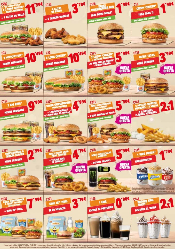 Cupones y Ofertas Burger King ® y Auto King (Actualizado 2021)