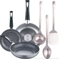 OFERTA! Kit de 3 sartenes San Ignacio + 3 utensilios de cocina a 16€