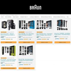¡Mínimos! Afeitadoras y recortadoras Braun con hasta 60% de descuento en Amazon