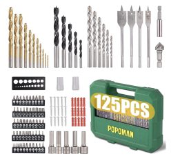 BUEN PRECIO AMAZON! Juego de Brocas Profesional POPOMAN 125pcs a 21,9€