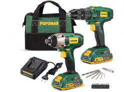 BUEN PRECIO Amazon! Taladro atornillador POPOMAN 18V a 76,9€