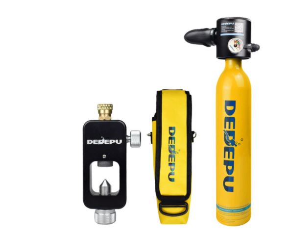 Cilindro de oxigeno para buceo