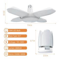 OFERTA! Lampara garaje 38W E27 a 5€