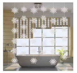 OFERTA AMAZON! Adorno colgante de copos de nieve papel a 12,7€