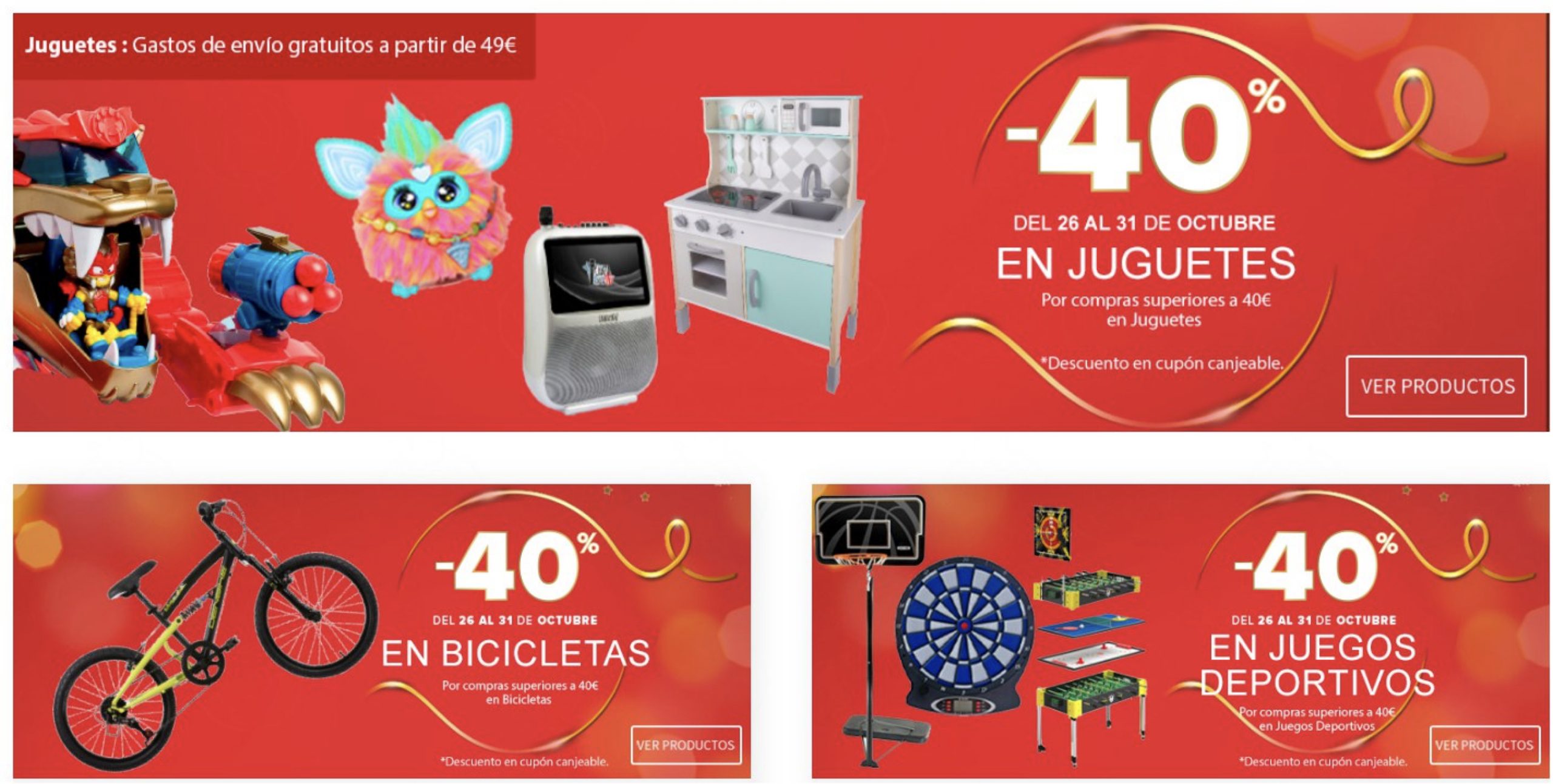 Carrefour 40% Juguetes