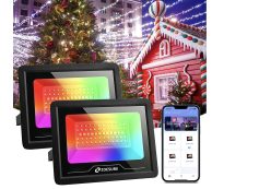 OFERTITA AMAZON! 2x Foco LED Exterior RGB 50W a 23,9€