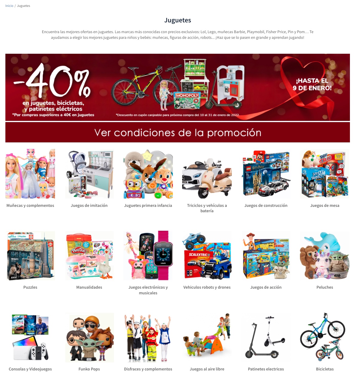 Separar Generoso Apto Super PROMO 40% de reembolso en juguetes Carrefour