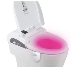 Preciazo! Lampara LED con sensor movimiento para inodoro, impermeable a 4€