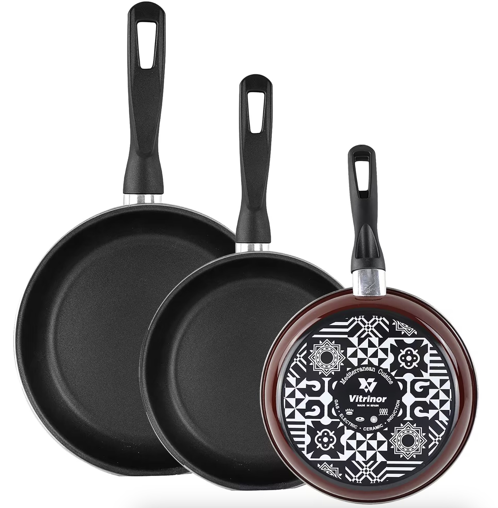 Juego de 3 sartenes Magefesa Borgoña