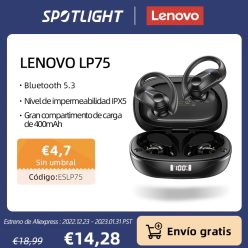 Preciazo con cupon! Lenovo LP75 TWS Bluetooth 5.3 a 14,28€