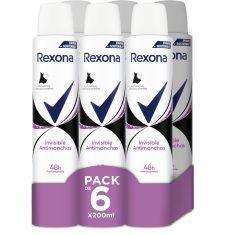 PRECIAZO AMAZON! 6x Desodorante Rexona Invisible a 8,3€