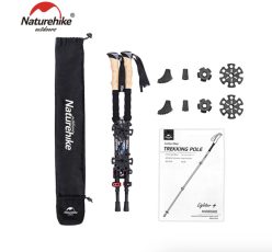 OFERTA! 2x Bastón senderismo fibra de carbono trekking a 45€