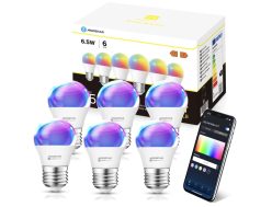 CUPÓN AMAZON! 6x Bombilla inteligente Aigostar G45 E27 6,5W a 25€