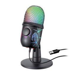 Chollo! Micrófono de condensador USB Cardioide RGB + ENC a 11,2€