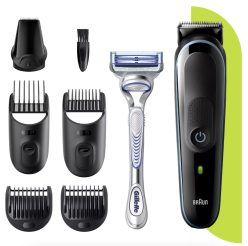 PRECIAZO ESPAÑA! Recortadora de barba Braun MGK3342 7 en 1 + accesorios a 18,5€