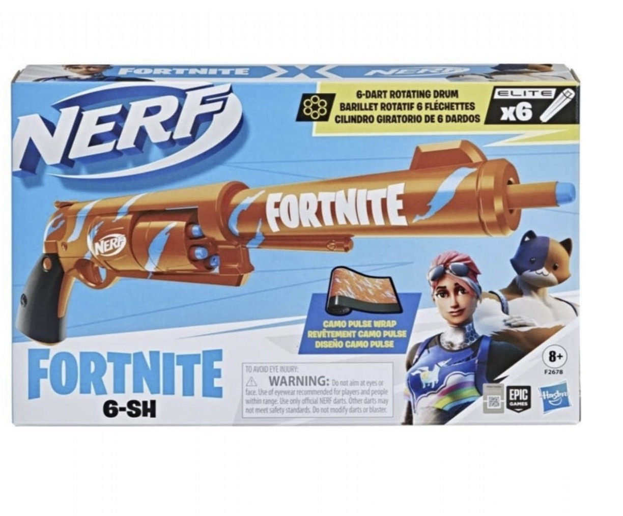 Lanzador Nerf Fortnite 6-SH