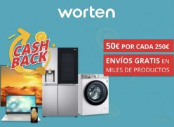 PROMOCIÓN! 10% y Worten 50€ GRATIS por cada 250€ de compra