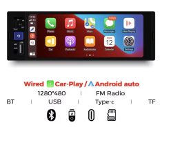 Preciazo! Pantalla 1DIN 6,8″ Android Auto + Apple Carplay a 27,7€