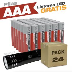 Preciazo! 24 Pilas AAA (Regalo: Linterna) a 4,49€ y 3,82€/pack si compras 2