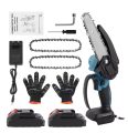 OFERTA! Mini motosierra de poda eléctrica 6″ + 2 baterías a 24,4€