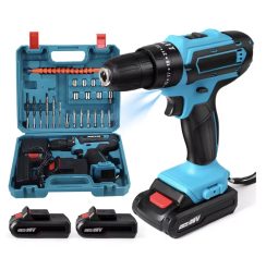 OFERTAZA! Taladro percutor inalámbrico 28V + 2 Baterías + Maletín + Accesorios a 18,3€