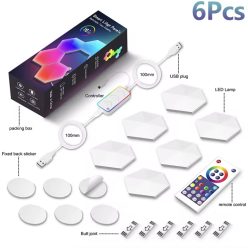 PRECIAZO! Set de 6 hexágonos RGBIC + IR + App a 22,9€
