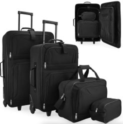 CHOLLO! Juego de 2 maletas de viaje + Bolso + Neceser a 24,4€